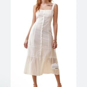 NWT Reformation Dianne Dress Ivory 2